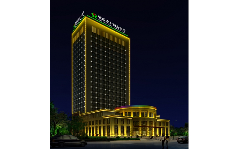 榮成農(nóng)信大廈標(biāo)識，壓克力發(fā)光大字.LED外露發(fā)光大字工程,發(fā)光字,LED發(fā)光字